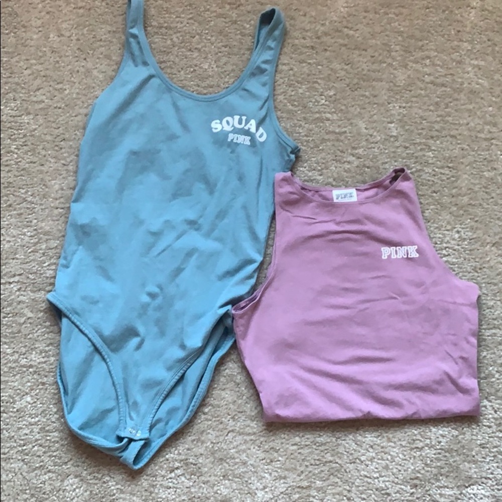 Two VS PINK body suits
